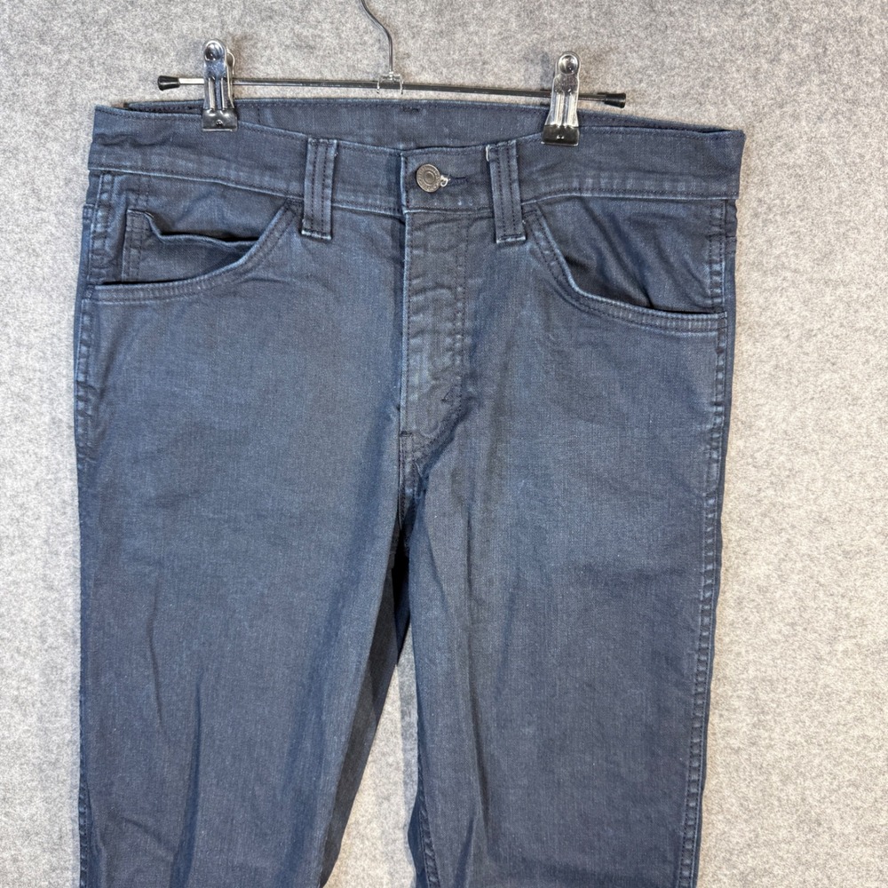 Levi Strauss 511 Dark Wash Slim Fit Men Jeans W32 L34 Button Fly